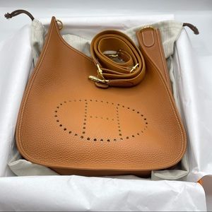 ❌SOLD❌Hermès Evelyne III 29 PM Clémence , Gold with GHW